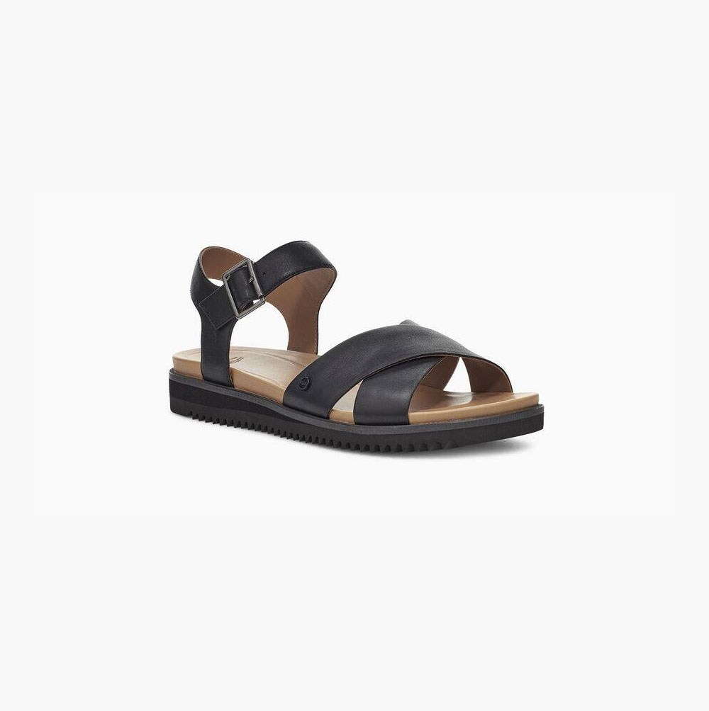 UGG Zoie Black Sandals for Women (HAUG28391)